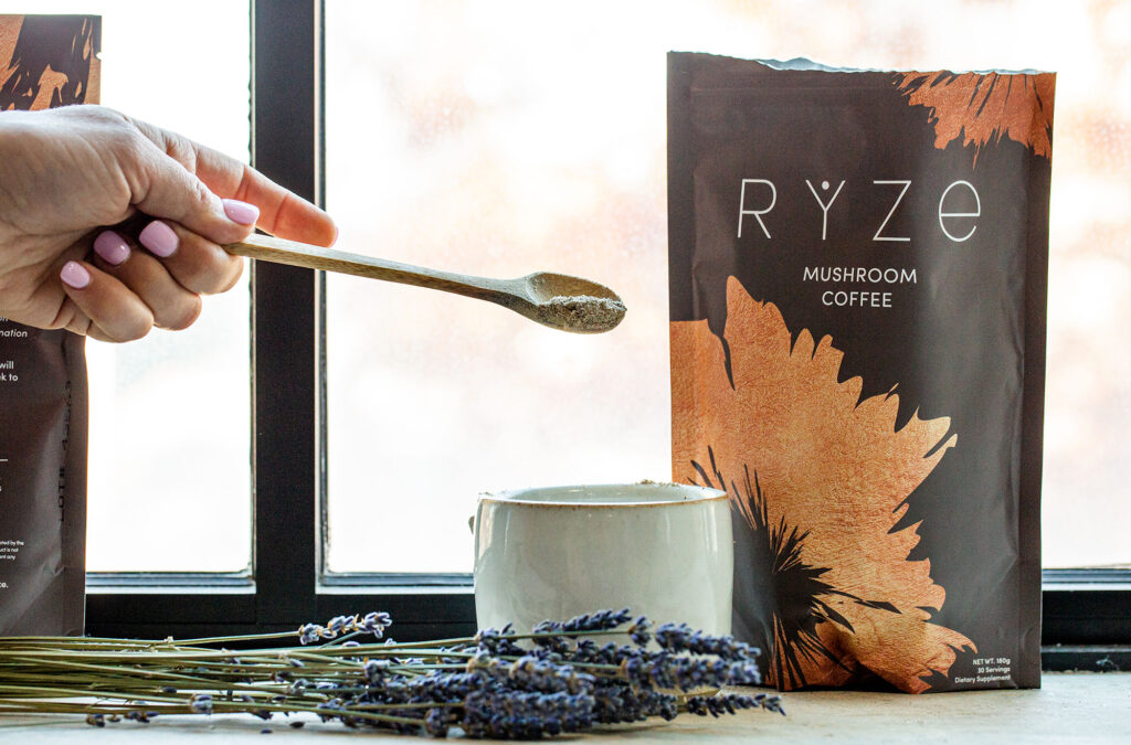 Energy. Focus. Gut Health. Immunity. Each organic mushroom in our blend was carefully handpicked for its distinct health benefits, to address your physical and mental wellbeing as well as everything in between. Just stir into water, relax, and let these adaptogens work their magic. Ingredients: RYZE Organic Mushroom Blend (Cordyceps, Lion's Mane, Reishi, Shiitake, Turkey Tail, King Trumpet), Organic Arabica Coffee, Organic MCT Oil, Organic Coconut Milk